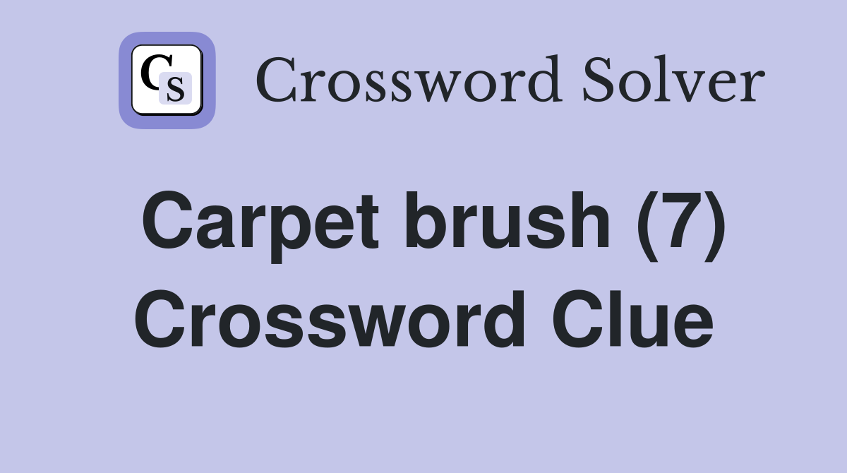 barkers call to store carpet crossword clue